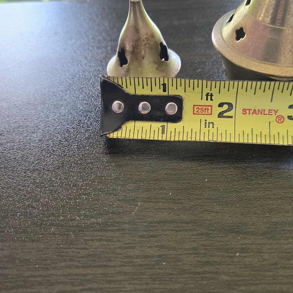 Set of 4 Brass Incense Holders